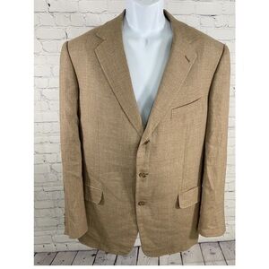 Ermengildo Zenga Neiman Marcus Cashmere Wool Blend 3 Button Blazer Size 40 *read